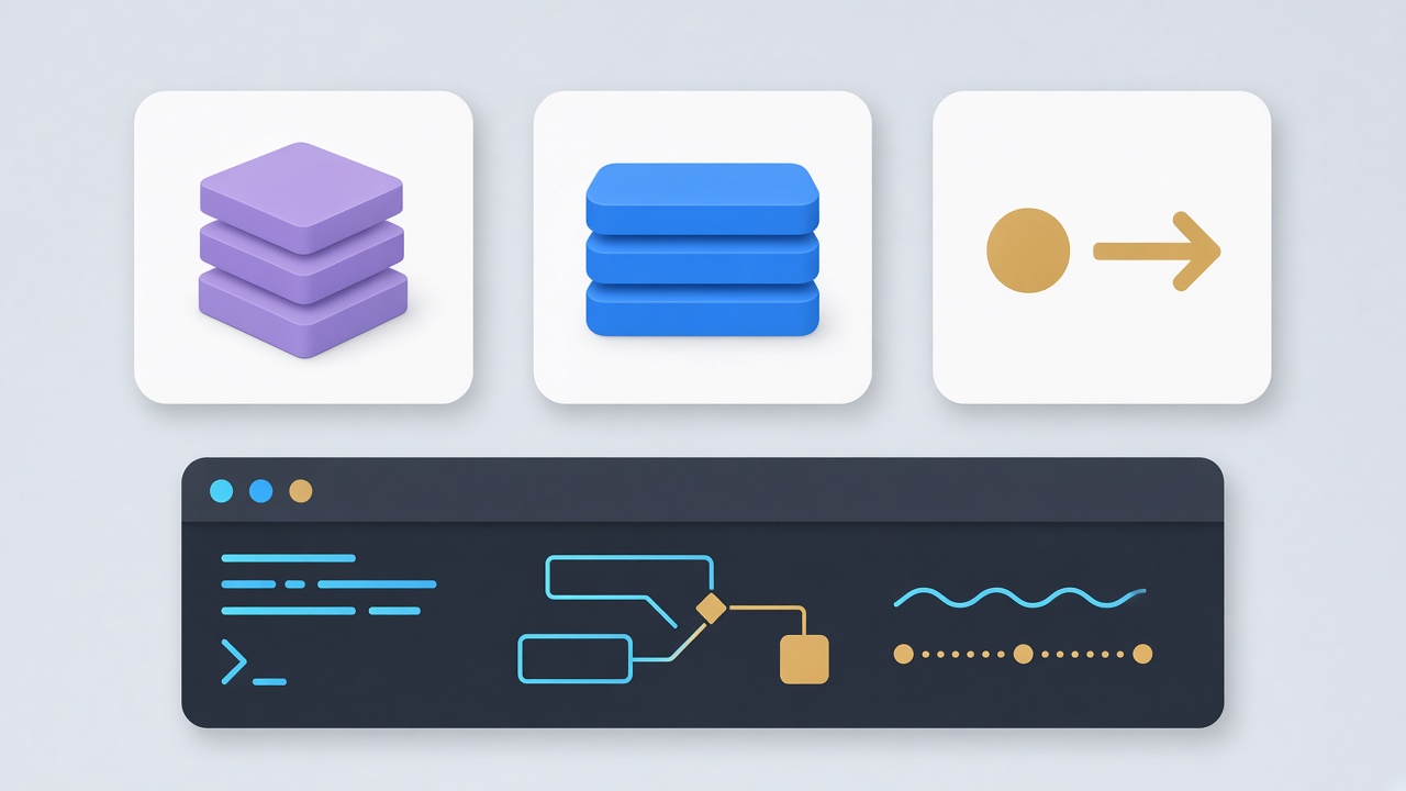Stacked blocks, a container, and a terminal